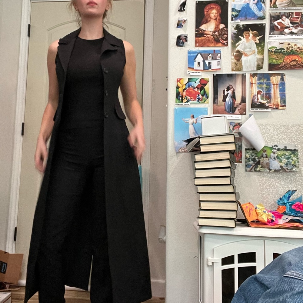 CHIC 90s Sleeveless Jacket / Trench Coat